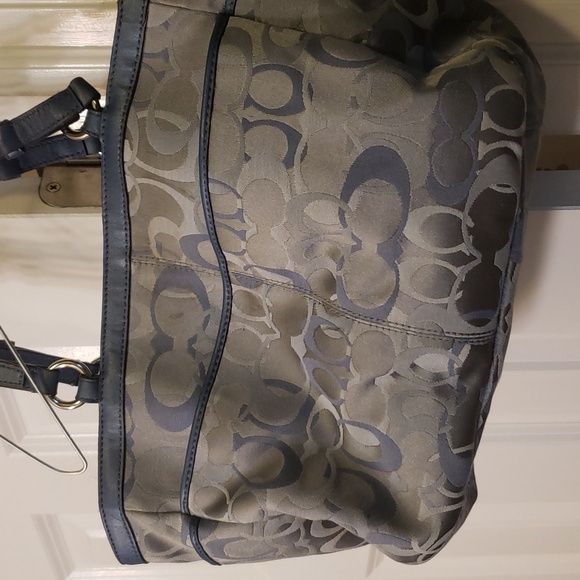 Light Blue Coach Purse - Picture 5 of 11